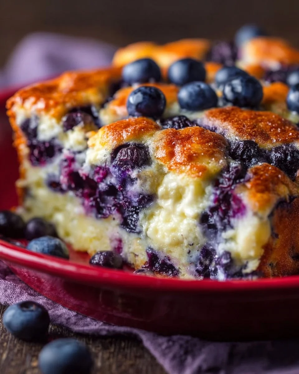 Blueberry Cottage Cheese Breakfast Bake
