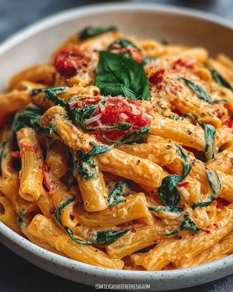 Creamy Basil Tomato Pasta
