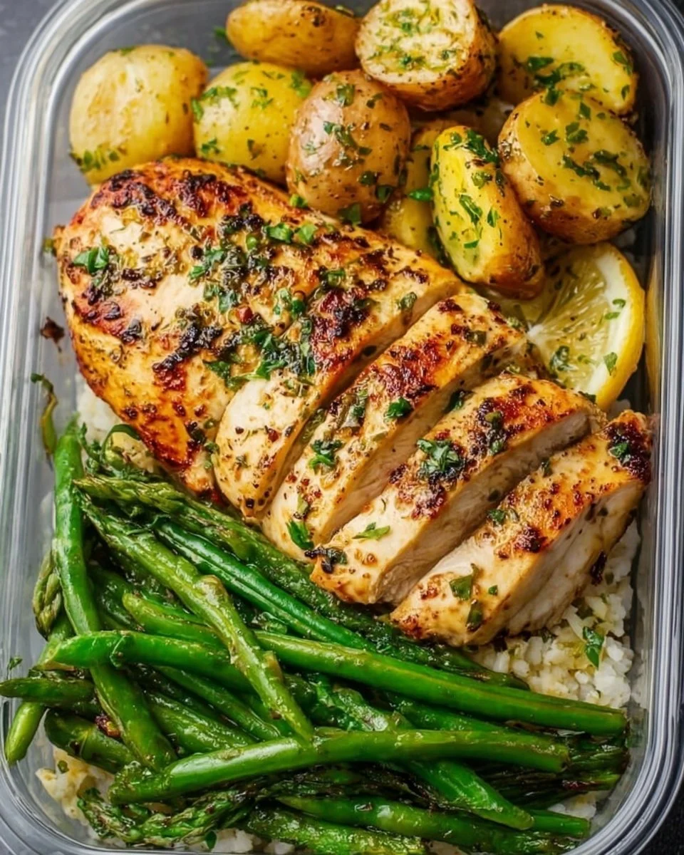 Lemon Garlic Chicken Meal Prep