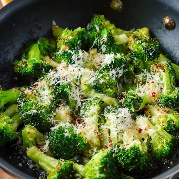 Longhorn Garlic Parmesan Broccoli dish with garlic and parmesan seasoning