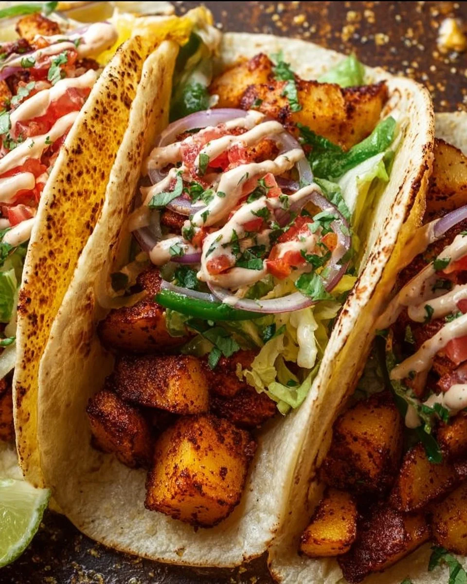 Spicy Potato Soft Taco Recipe