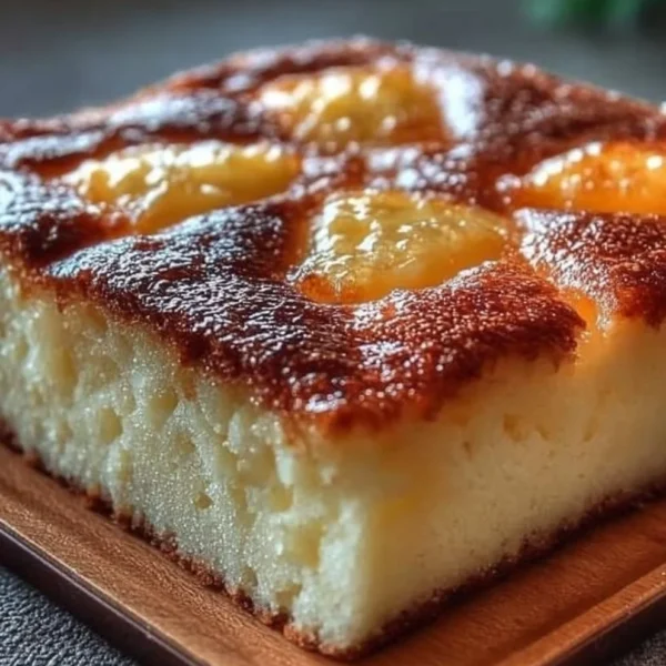 Delicious three ingredient Greek yogurt cake with fresh fruit topping