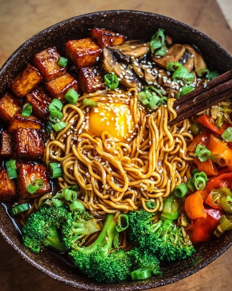 Vegan Teriyaki Noodle Bowl