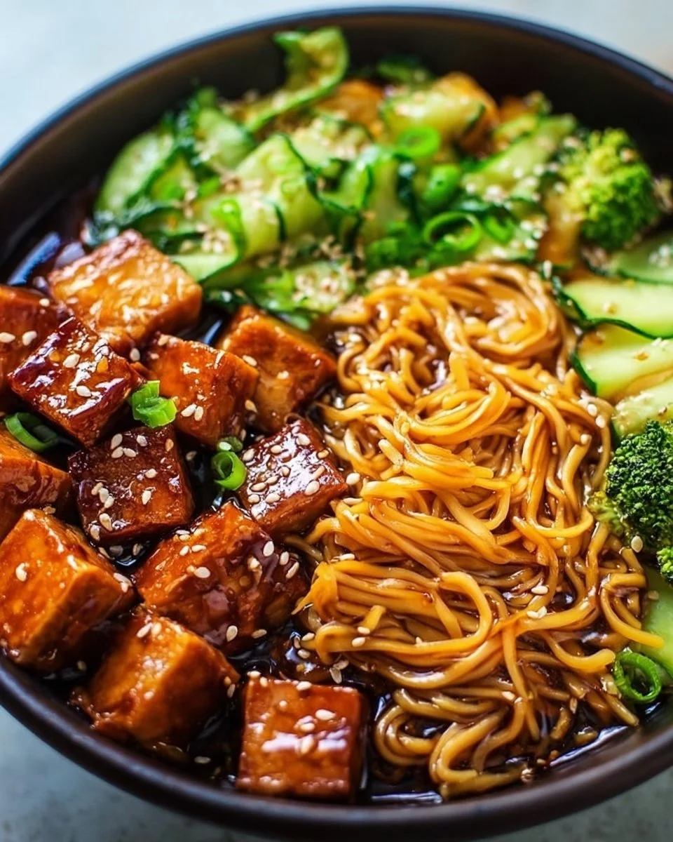 Vegan Teriyaki Noodle Bowl
