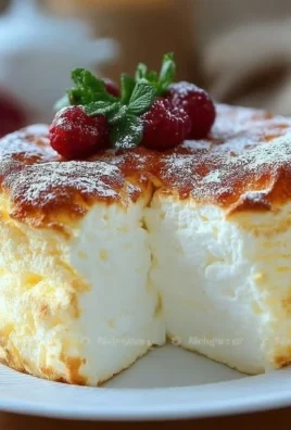 Delicious Yogurt Cloud Cake topped with fresh berries for a light dessert