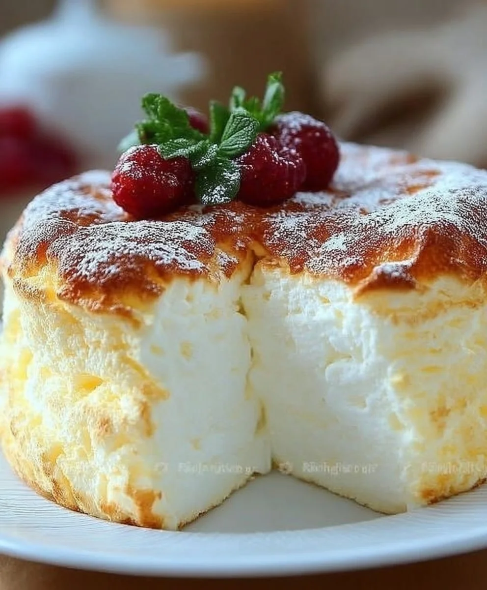 Yogurt Cloud Cake for a Light Dessert Recipe