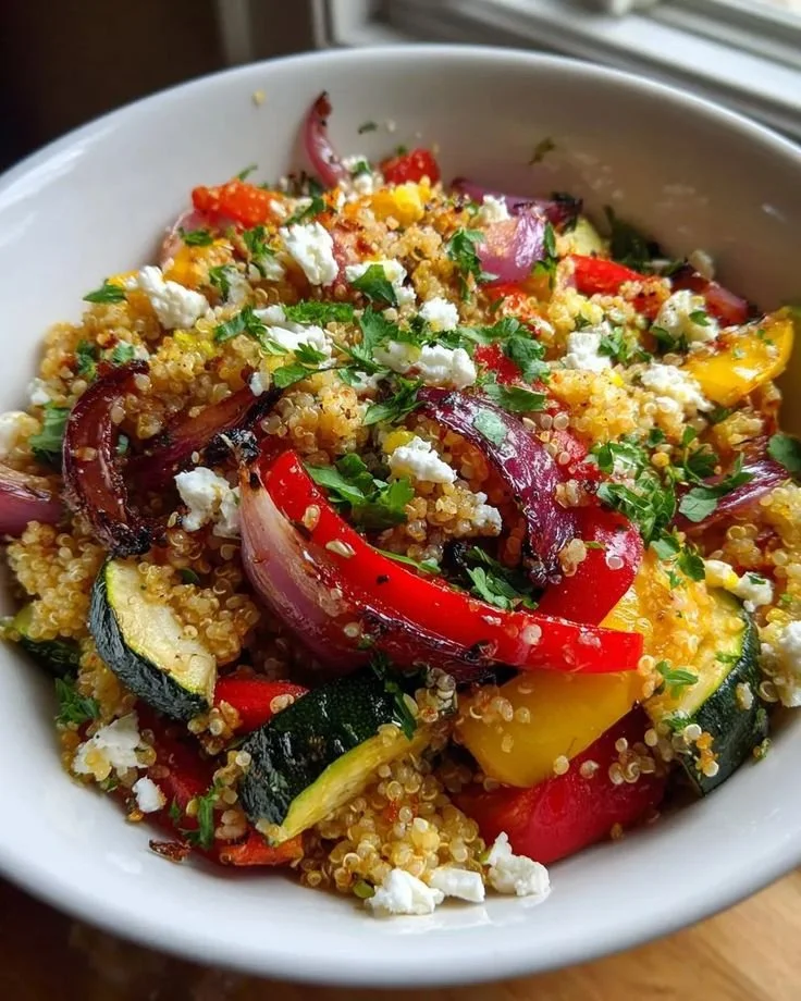 Amazing Quinoa Salad with Roasted Vegetables in Just 30 Minutes