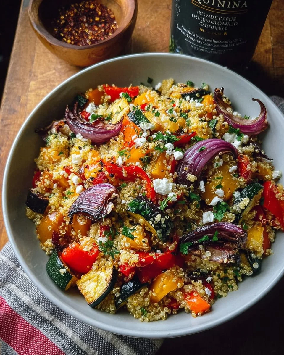 Amazing Quinoa Salad with Roasted Vegetables in Just 30 Minutes