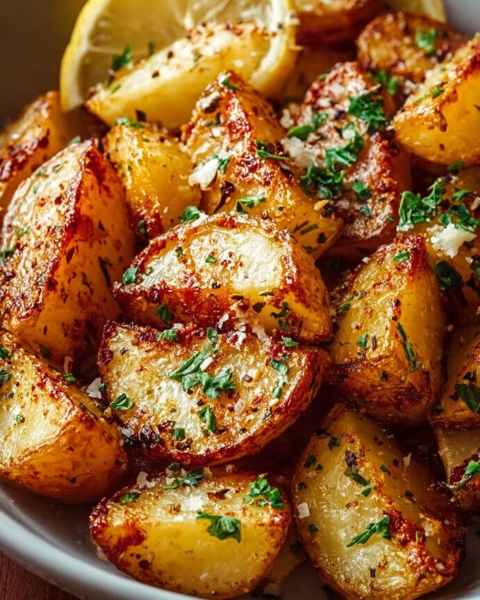 Authentic Greek Potatoes: Crispy Lemon Perfection!
