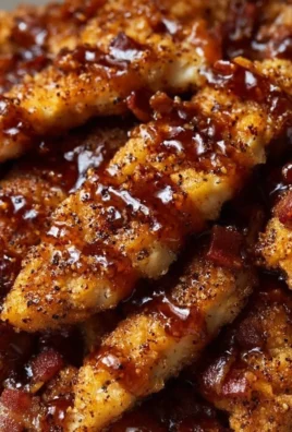 Delicious Bacon Brown Sugar Chicken Tenders ready to serve