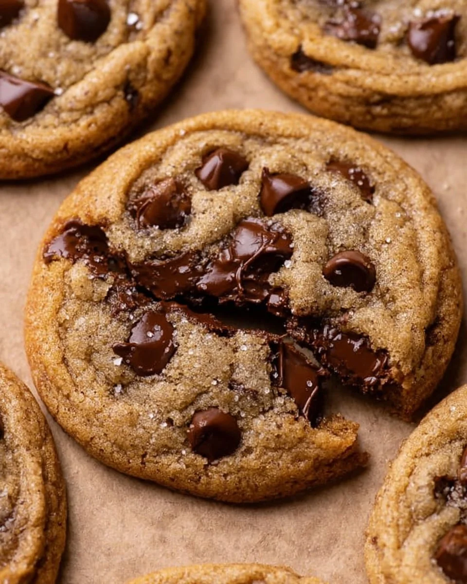 Brown Butter Sourdough Discard Chocolate Chip Cookies