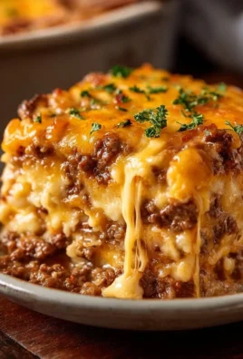 Delicious Cattle Drive Casserole served in a rustic dish