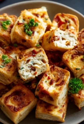 Cream cheese tortilla bites served on a platter