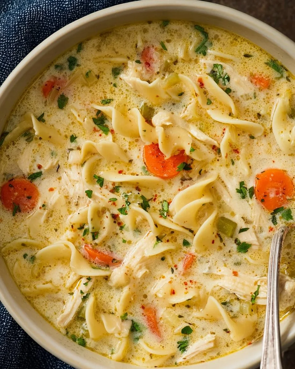 Creamy Chicken Noodle Soup