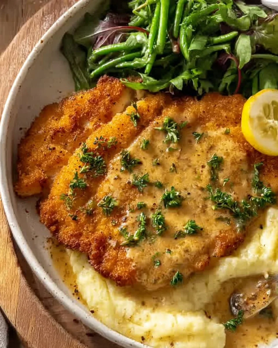Creamy Chicken Schnitzel