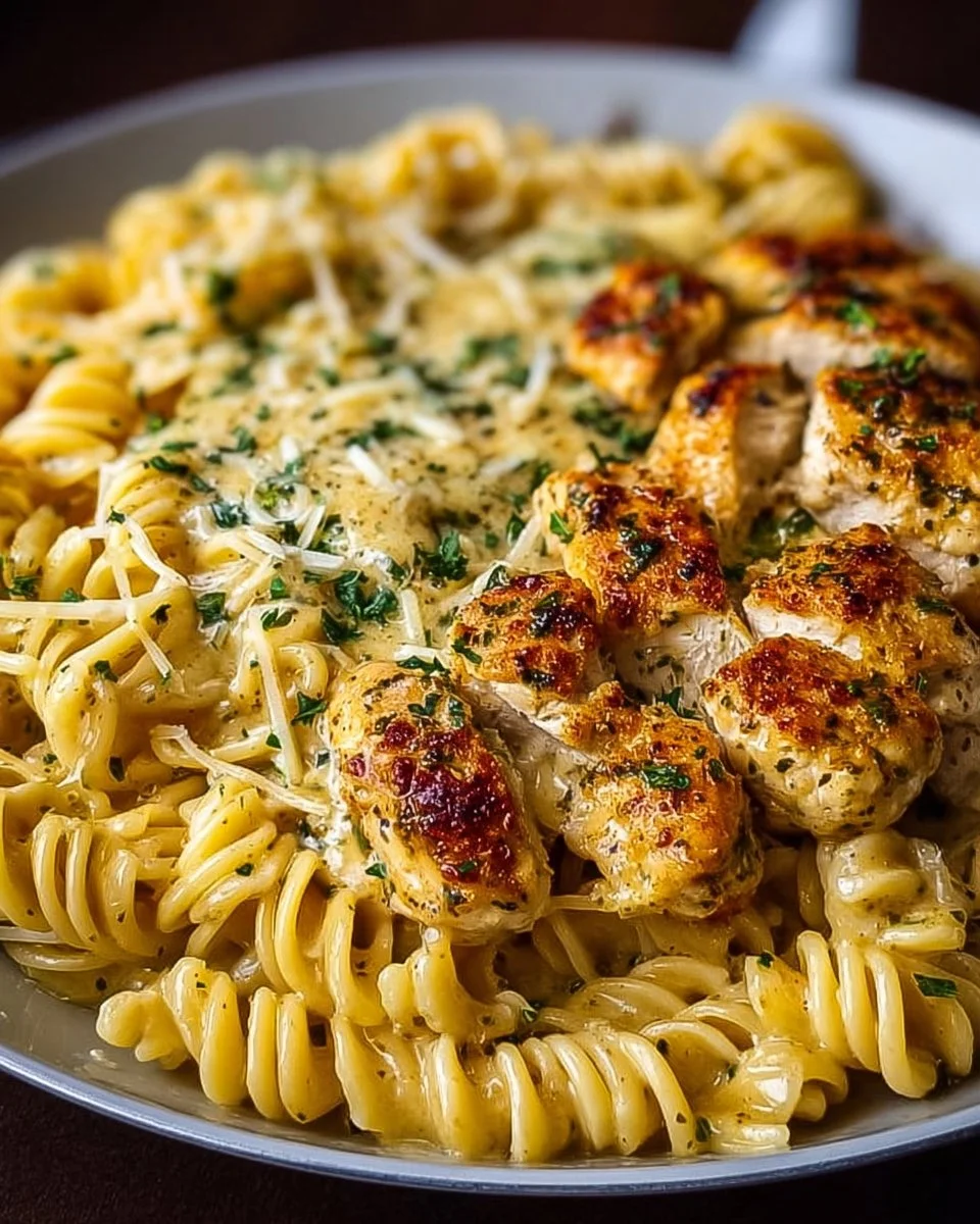 Creamy Garlic Parmesan Chicken Pasta