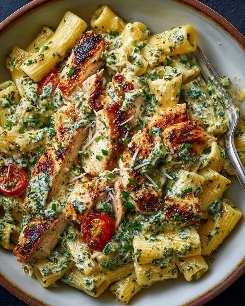 Creamy Pesto Chicken Pasta