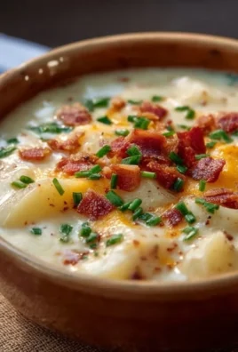 Delicious bowl of Crock Pot Crack Potato Soup topped with green onions and cheese