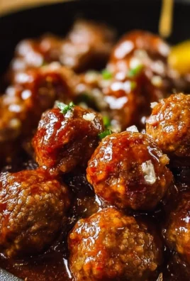 Delicious Crockpot Mississippi Meatballs served on a platter.