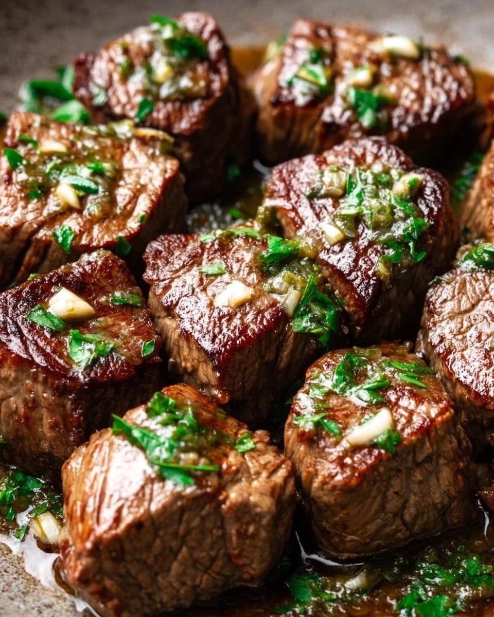 Garlic Steak Bites