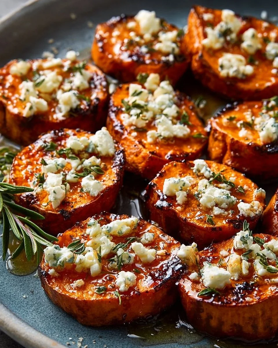 Gourmet Honey Feta Sweet Potato Rounds