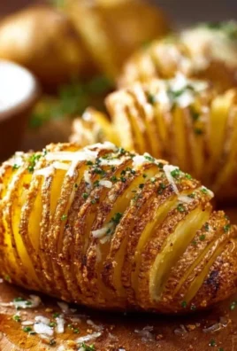Crispy and tender Hasselback Potatoes baked to perfection