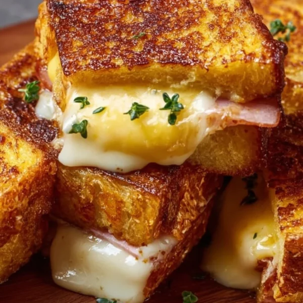 Hawaiian Roll Grilled Cheese sandwich with gooey cheese and soft bread