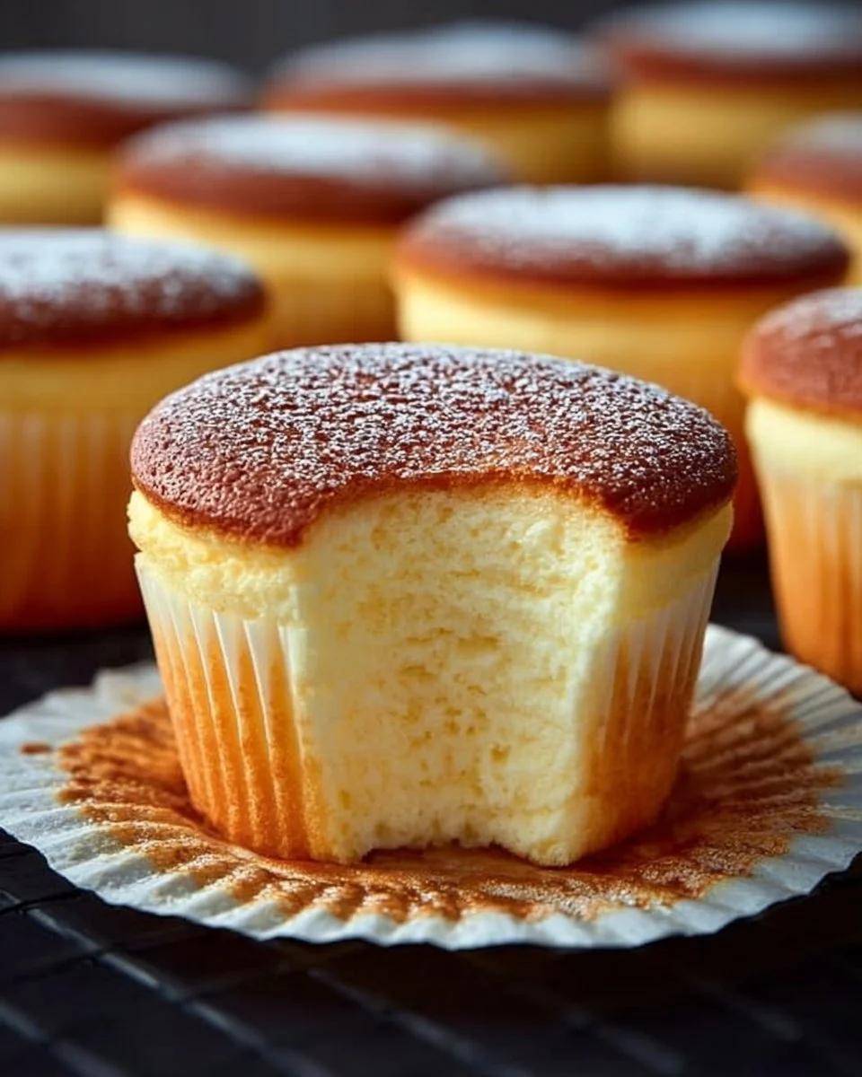 Japanese Cotton Cheesecake Cupcakes