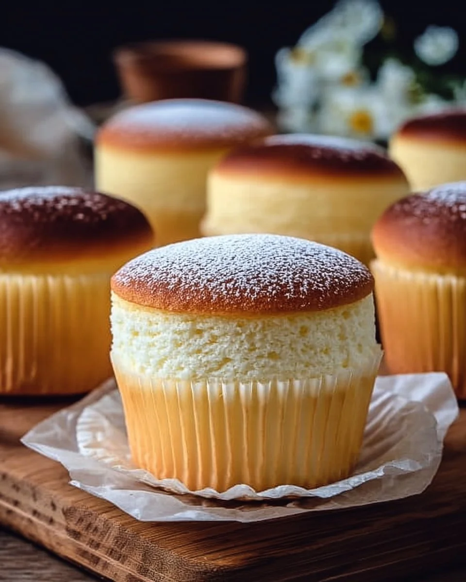 Japanese Cotton Cheesecake Cupcakes