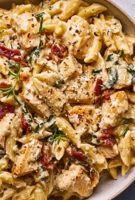 Creamy Marry Me Chicken Pasta topped with parmesan and herbs