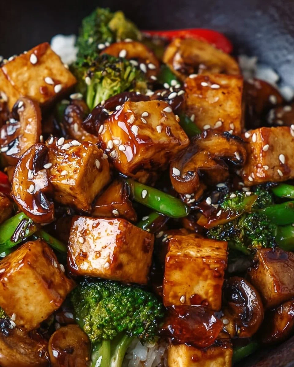 Mushroom and Tofu Stir-Fry