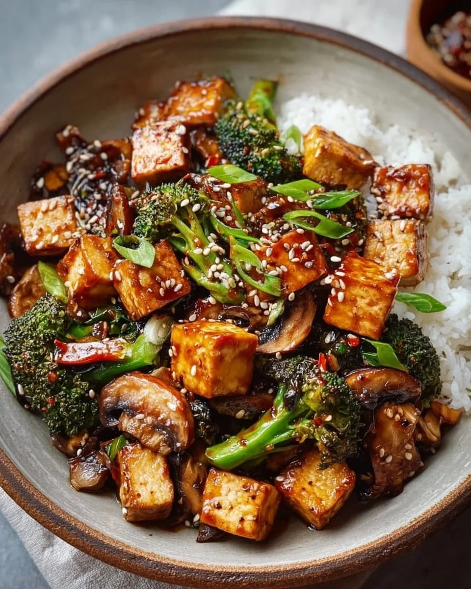Mushroom and Tofu Stir-Fry
