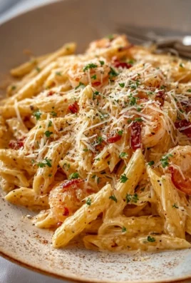 One pot creamy garlic pasta dish, rich and creamy with garlic flavor