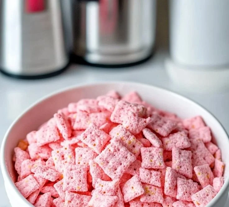 Quick Strawberry Shortcake Puppy Chow