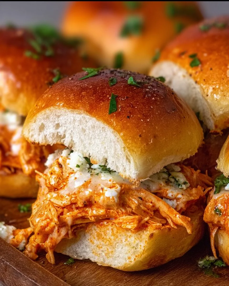 Spicy Buffalo Chicken Sliders