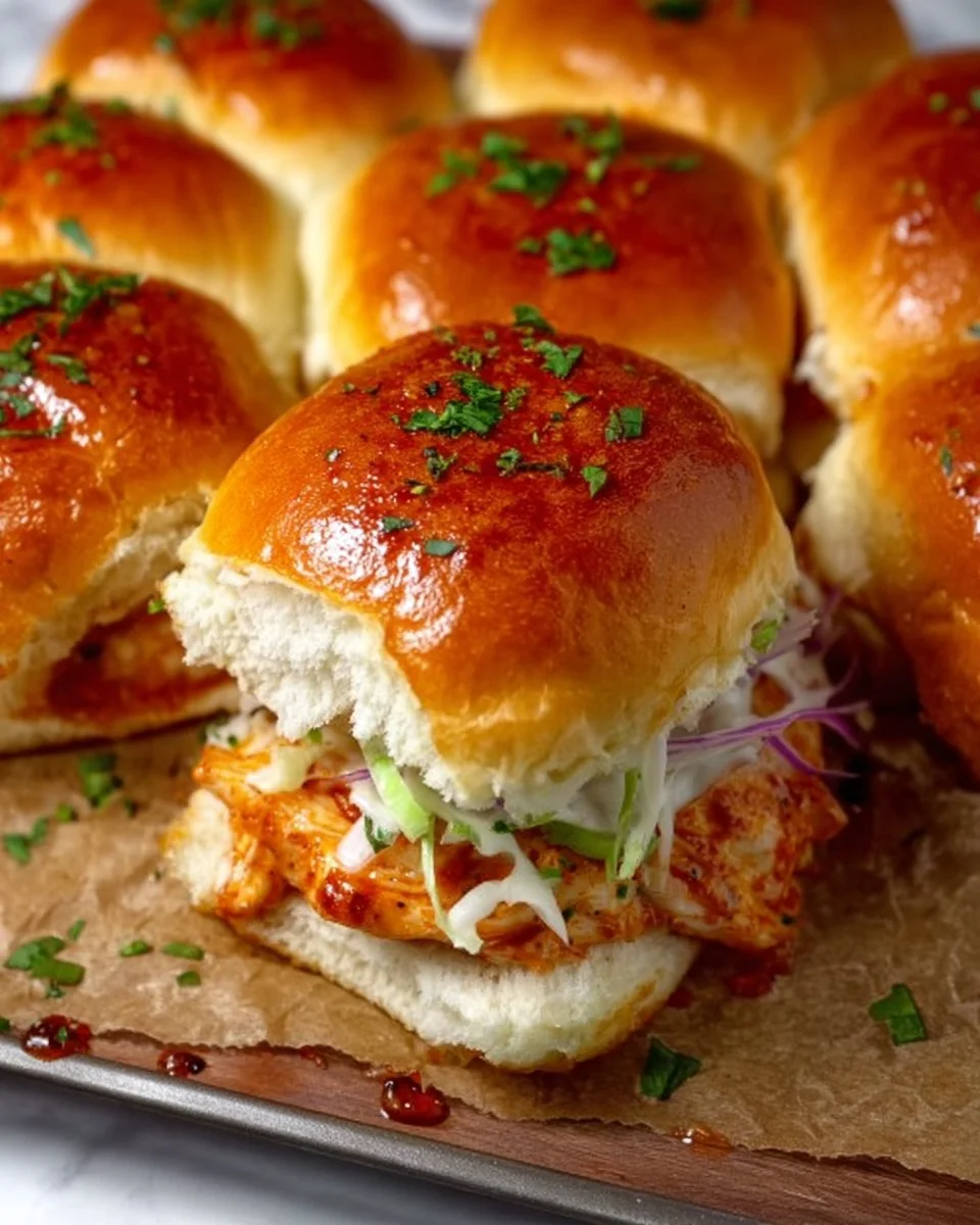 Spicy Buffalo Chicken Sliders