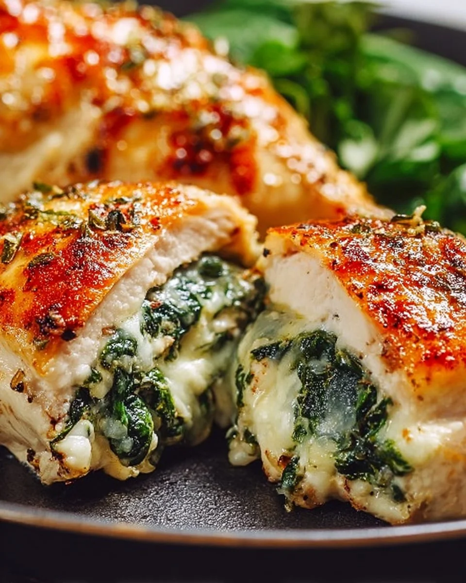 Spinach Stuffed Chicken Breast That Bursts with Juicy Flavor