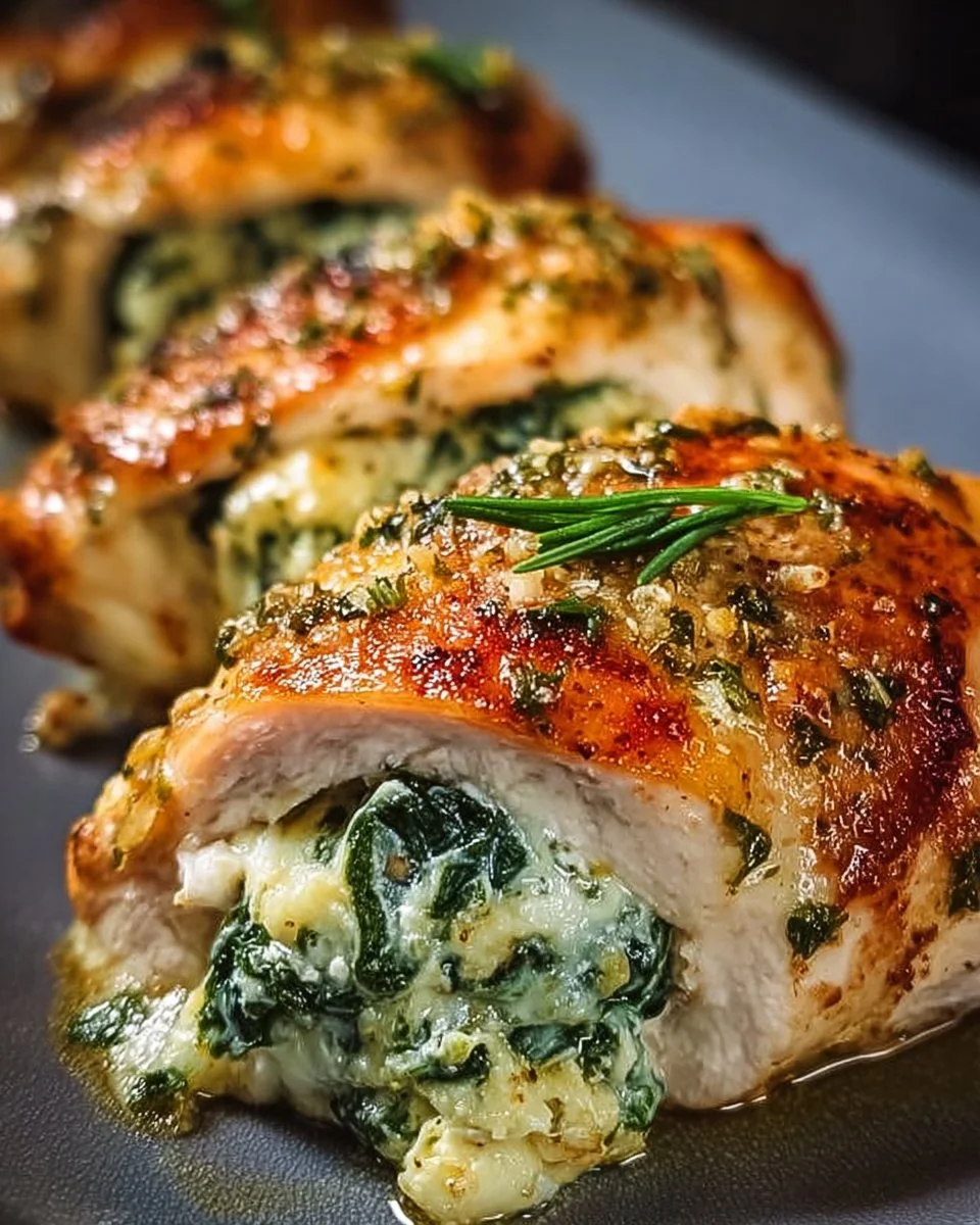 Spinach Stuffed Chicken Breast That Bursts with Juicy Flavor