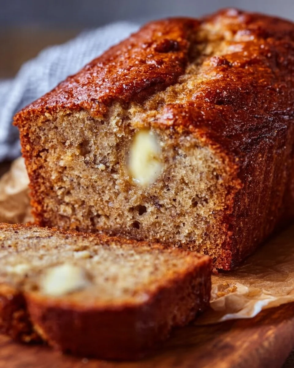 Tender Super Moist Banana Bread Recipe Easy 5-Ingredient Homemade Method