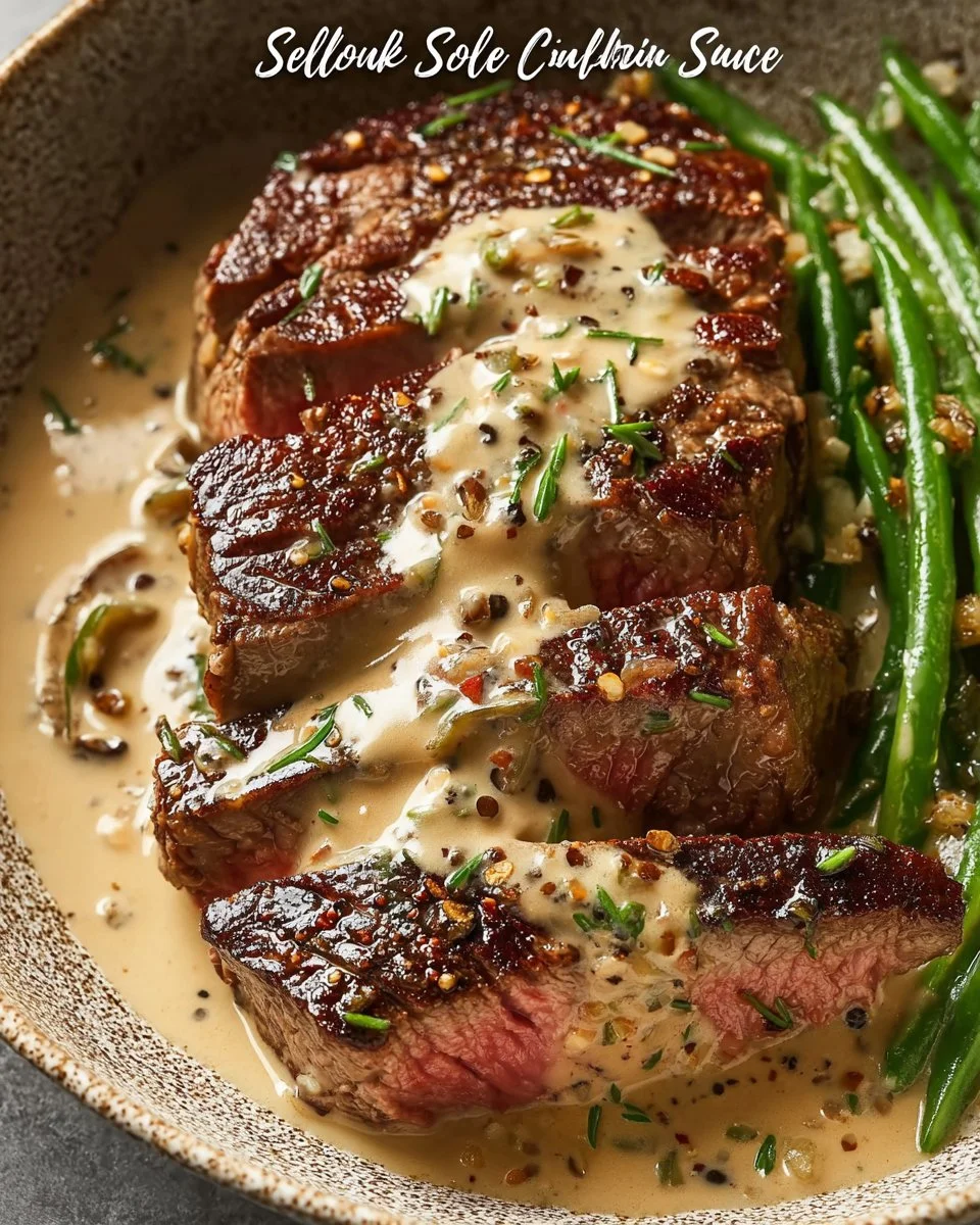 The Best Steak Dinner Recipes with Creamy Garlic and Peppercorn Sauce
