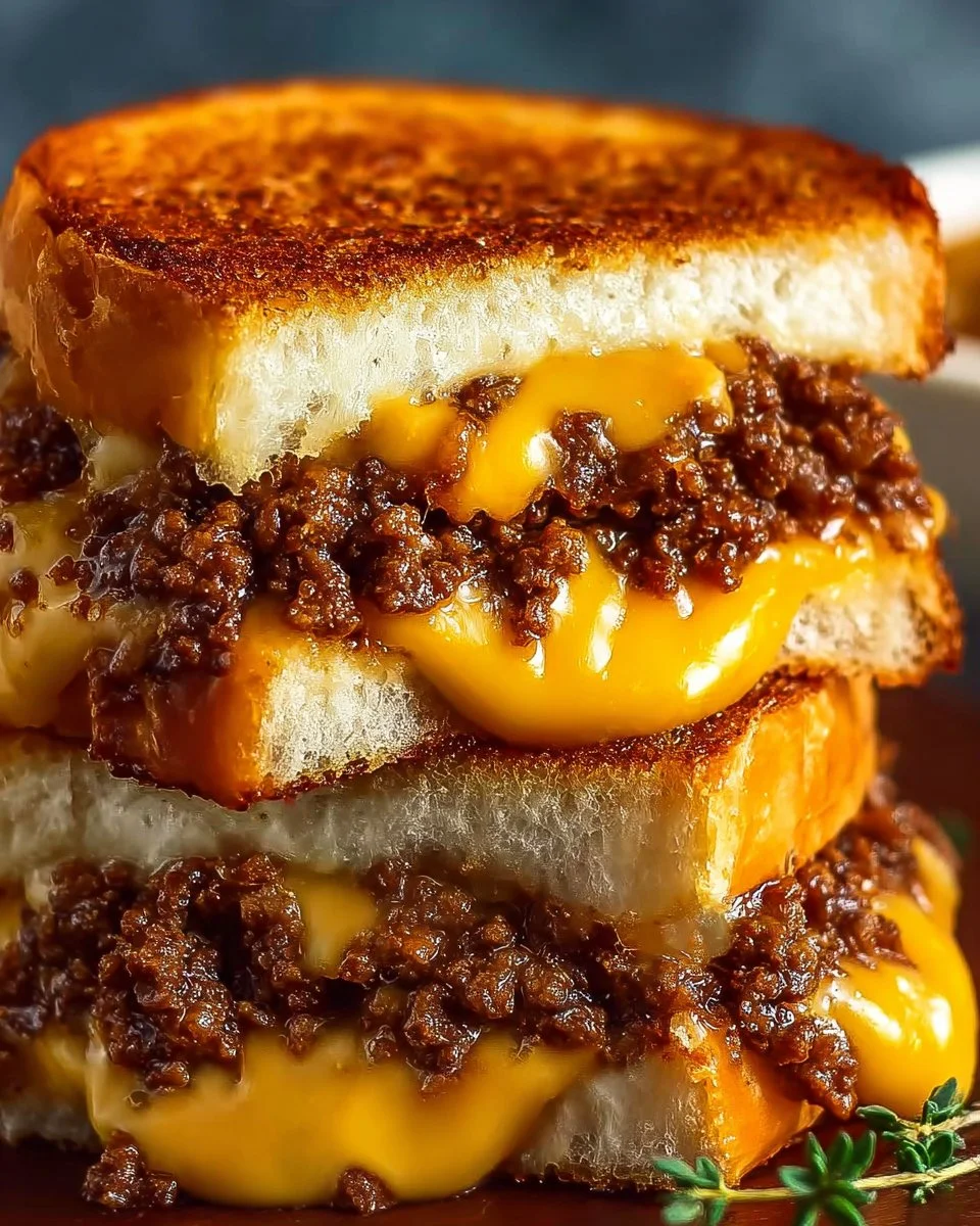 Ultimate Cheesy Ground Beef Melt