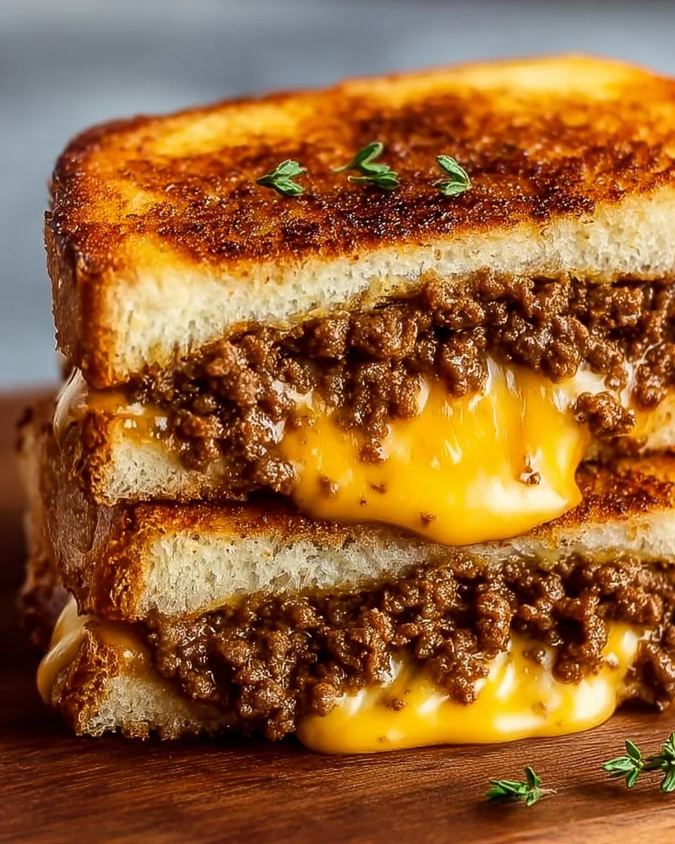 Ultimate Cheesy Ground Beef Melt