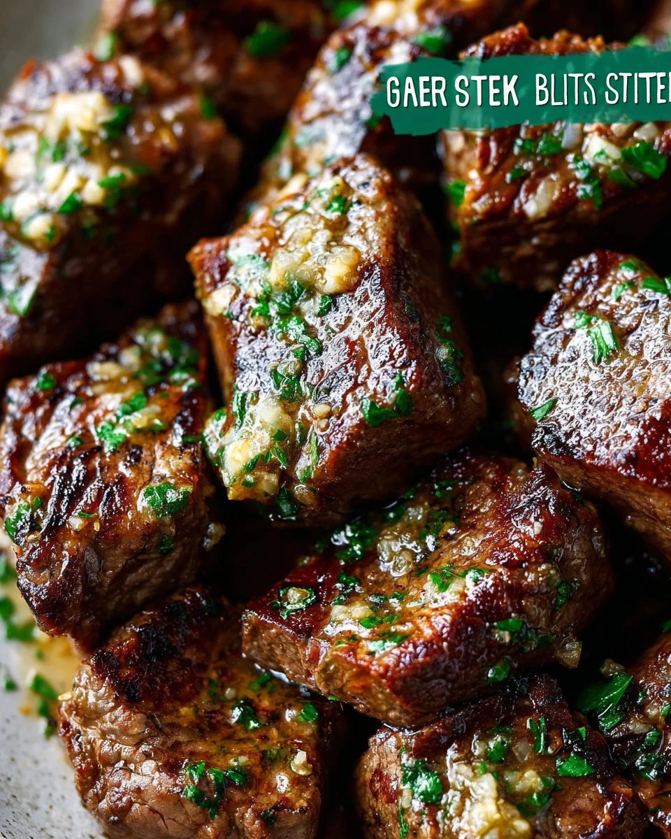 ULTIMATE GARLIC BUTTER STEAK BITES