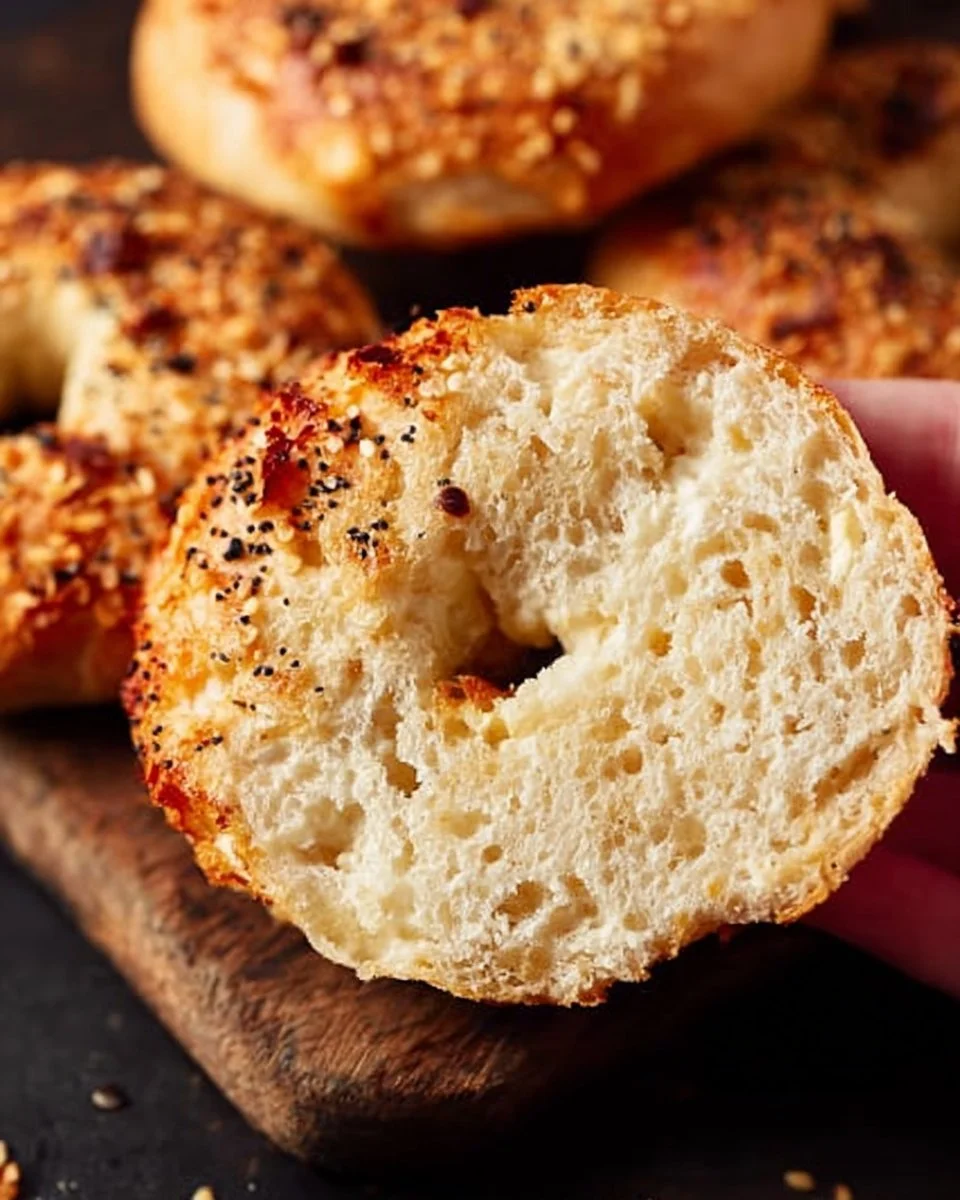 3-Ingredient Cottage Cheese Bagels