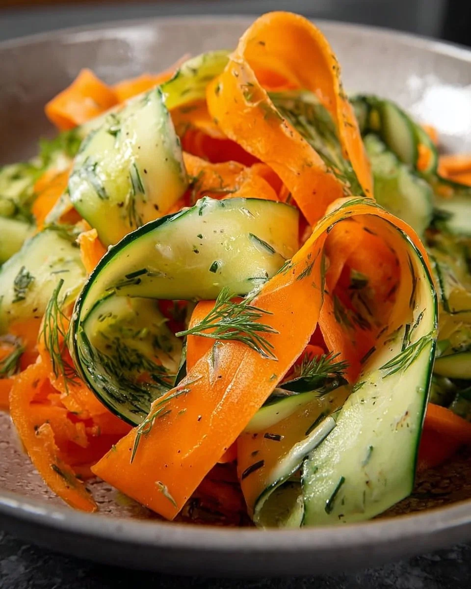 Carrot & Cucumber Ribbon Salad