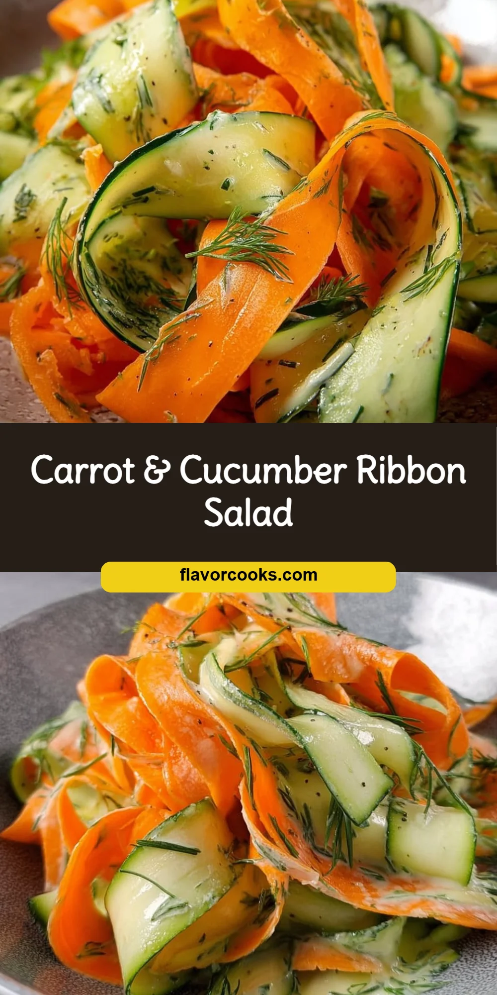 Carrot & Cucumber Ribbon Salad
