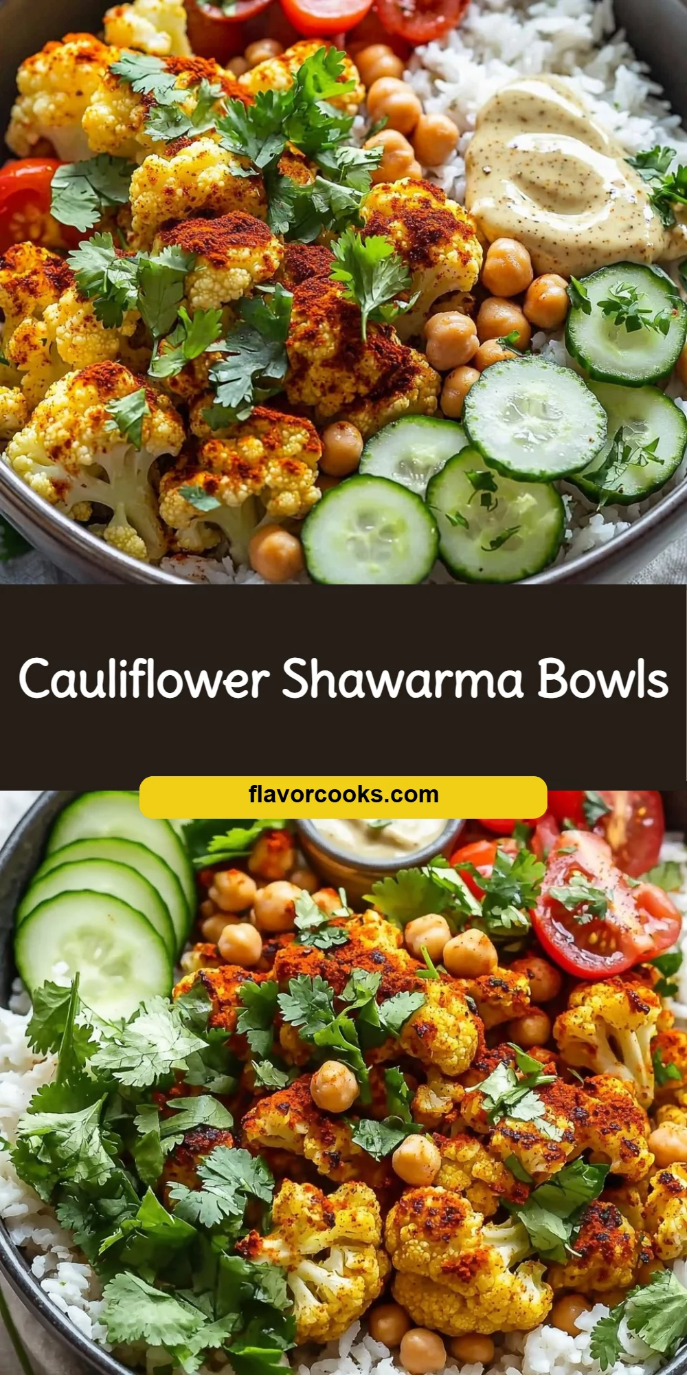Cauliflower Shawarma Bowls