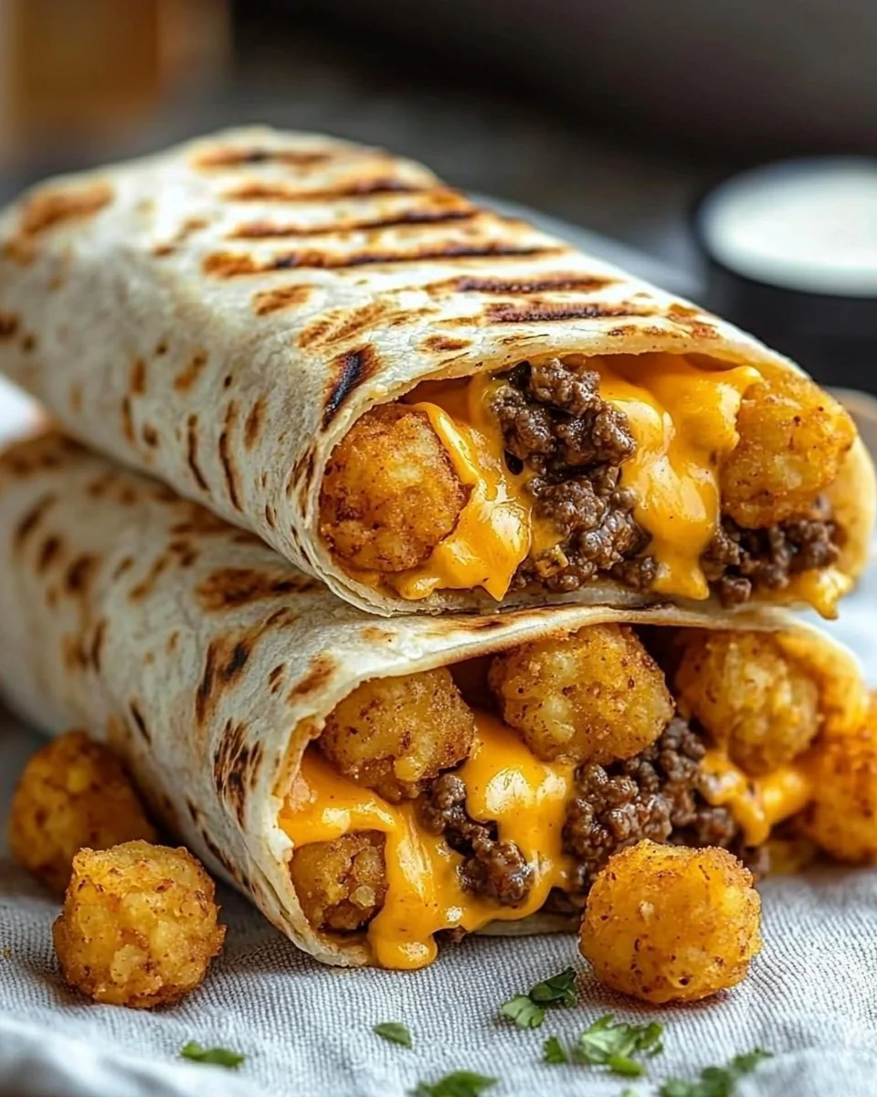 Cheesy Potato Burritos