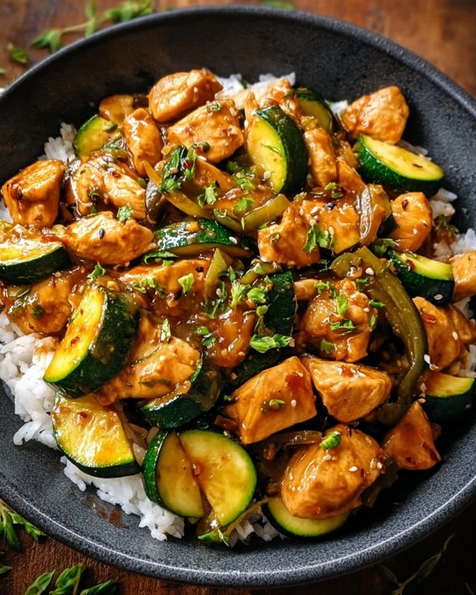 Chicken Zucchini Stir Fry