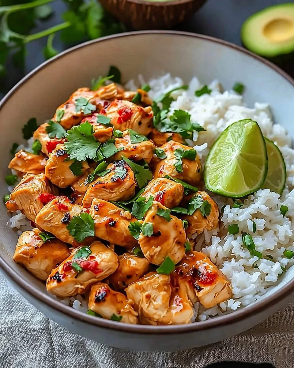 Coconut Chicken Rice Bowl